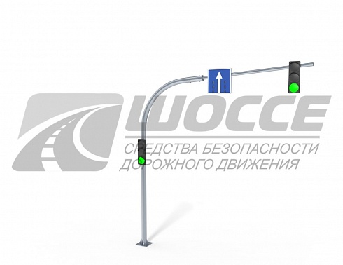 Опора СОД-Г-6,6-6,0 для светофоров и дорожных знаков