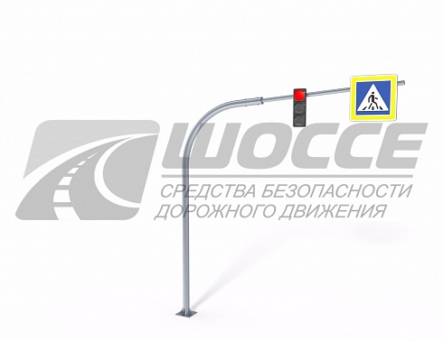 Г-образная опора СОД-Г 6,0-4,5 для светофоров и дорожных знаков
